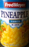 (image for) Pineapple Tidbits in Juice 20 oz
